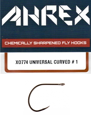 Ahrex X0774 Universal Curved Hooks saltwater fly tying hooks